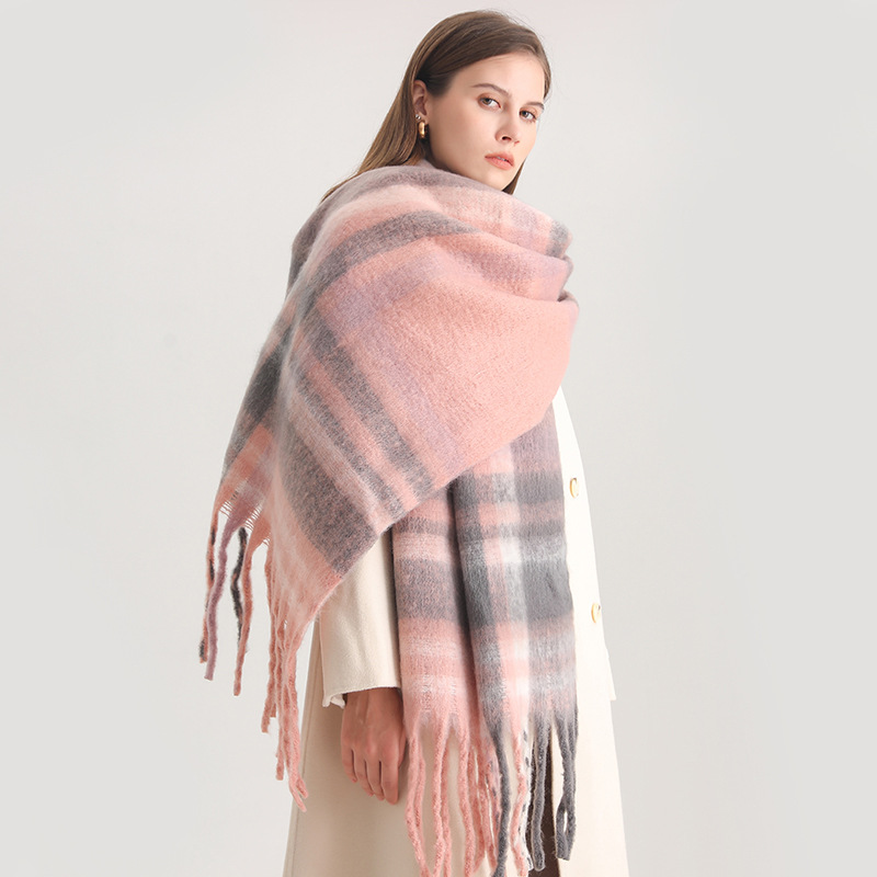 Muffler Men Wool - Korean Winter Imitation Cashmere Scarf Student