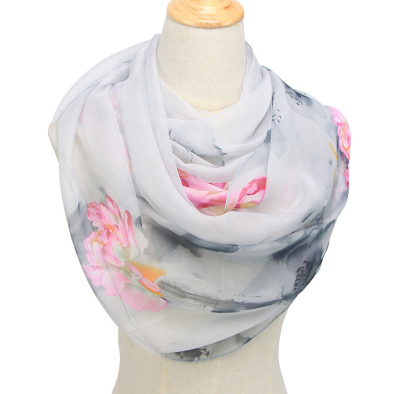 Face Scarf Mask - Fashion Women Ultra Thin Long Chiffon