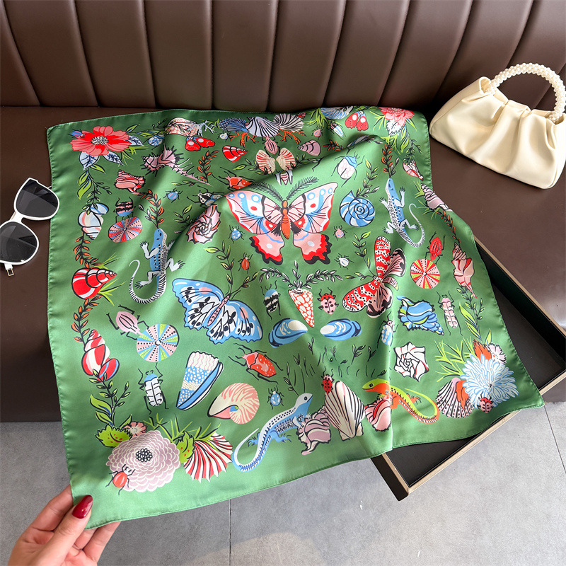 Scarf Silk Square - Luxury Square Scarf For Women Elegant
