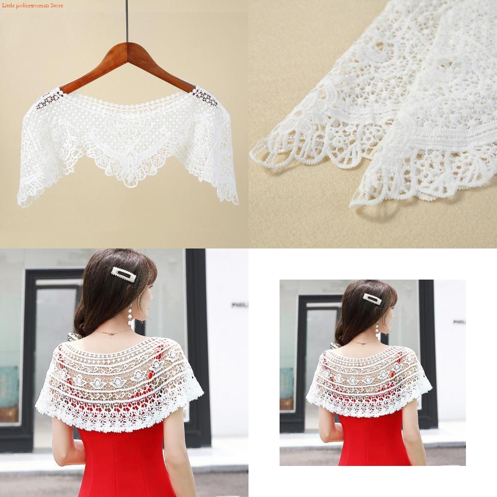 Stole Wedding Shawl - F92D Women Embroidery Floral Lace Shawl