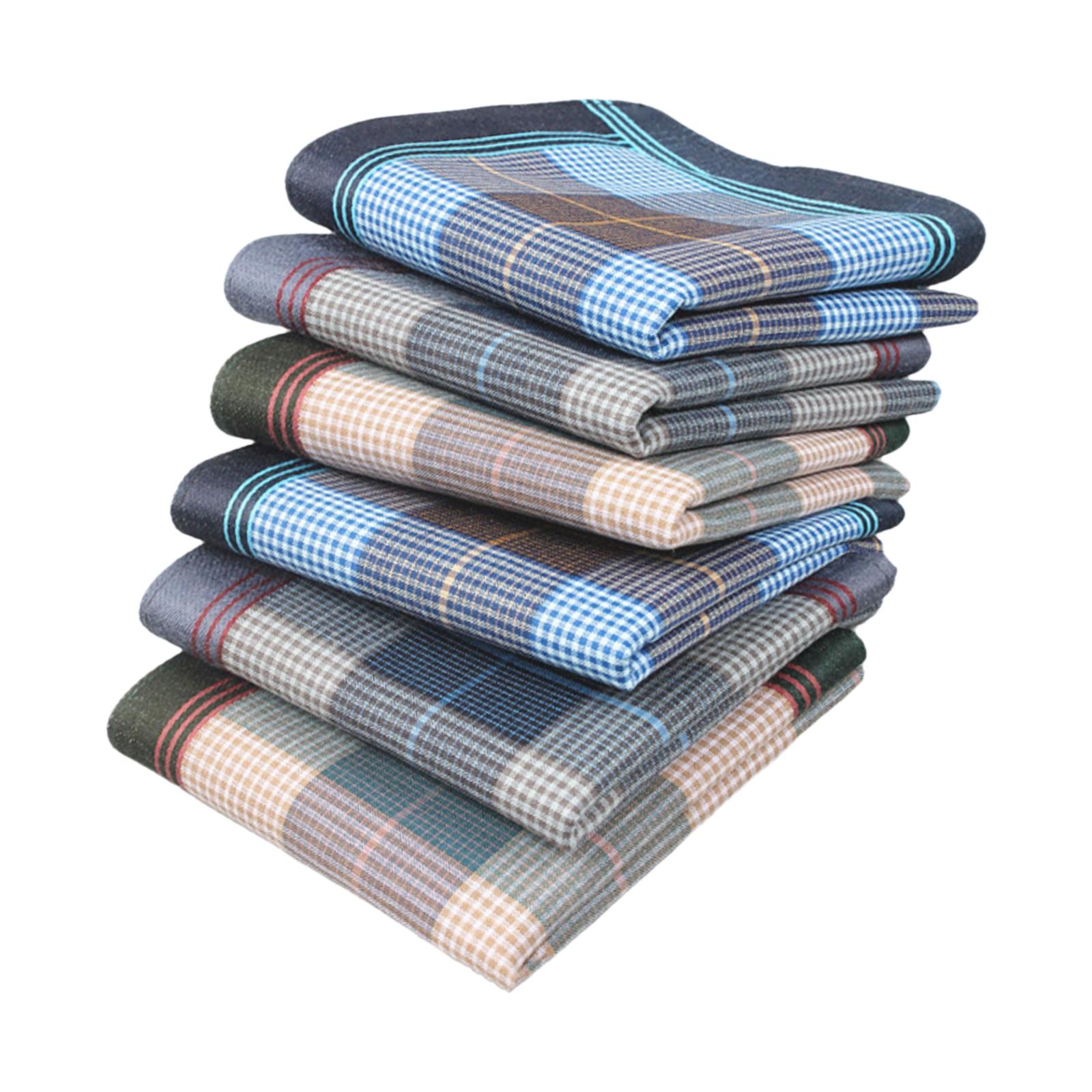 6Pcs Unisex Cotton Handkerchie - Handkerchief Cotton Men 评论和价格