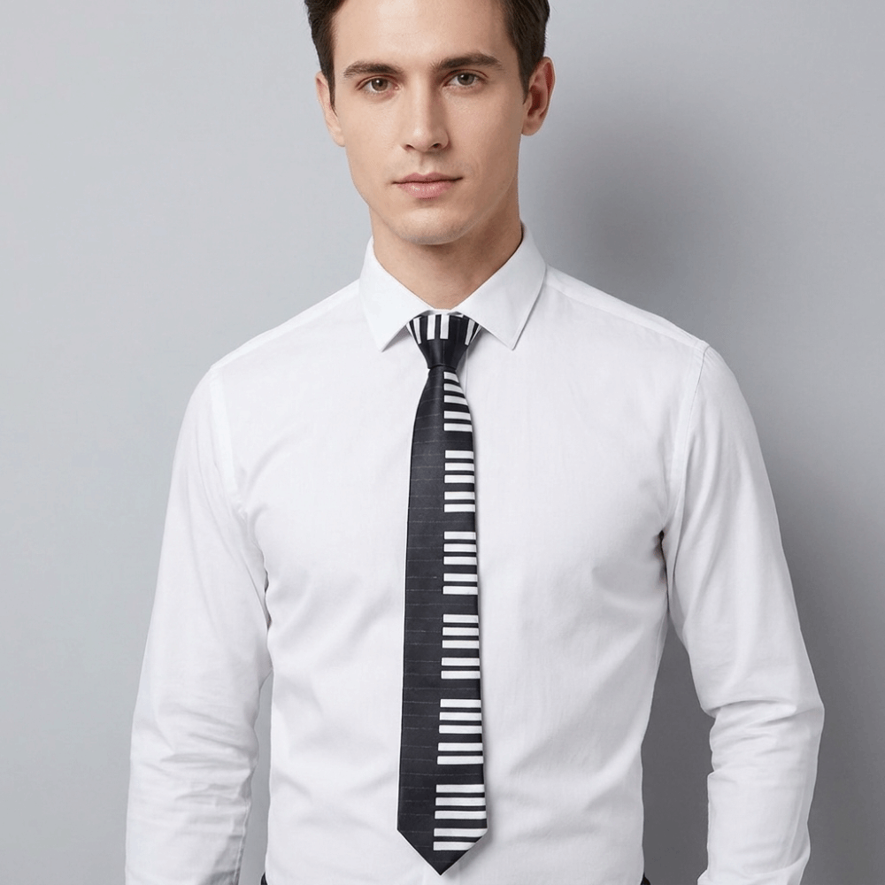 Fashion Skinny Piano Necktie S - Skinny Tie Men 评论和价格