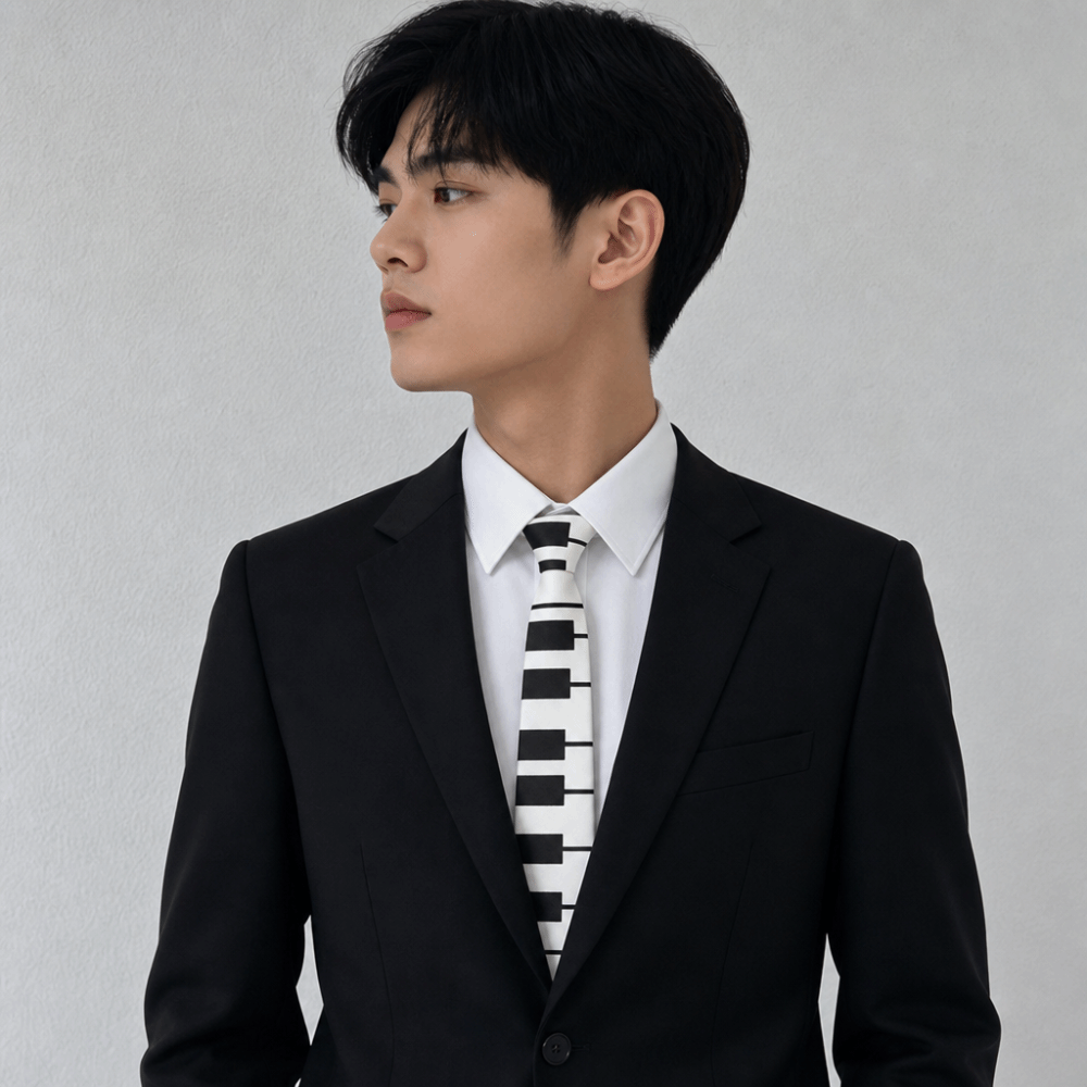 Fashion Skinny Piano Necktie S - Skinny Tie Men 评论和价格