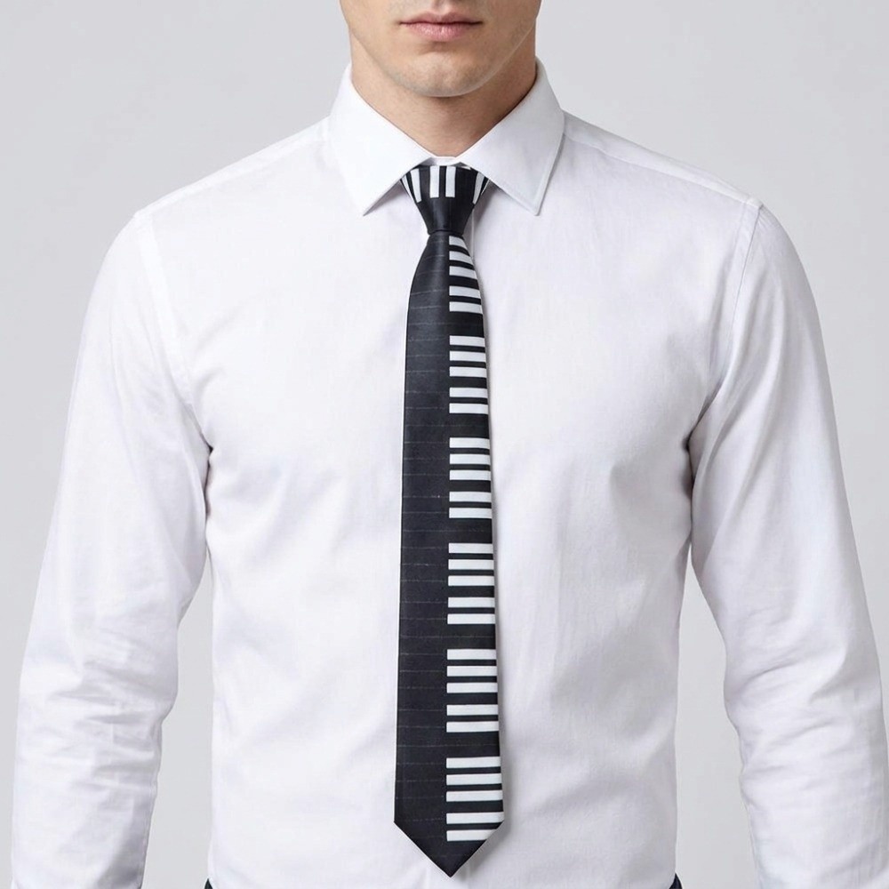 Fashion Skinny Piano Necktie S - Skinny Tie Men 评论和价格