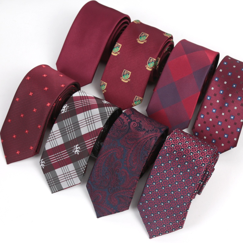 Tie Set Red Maroon Burgundy Ro - Silk Tie Striped 评论和价格