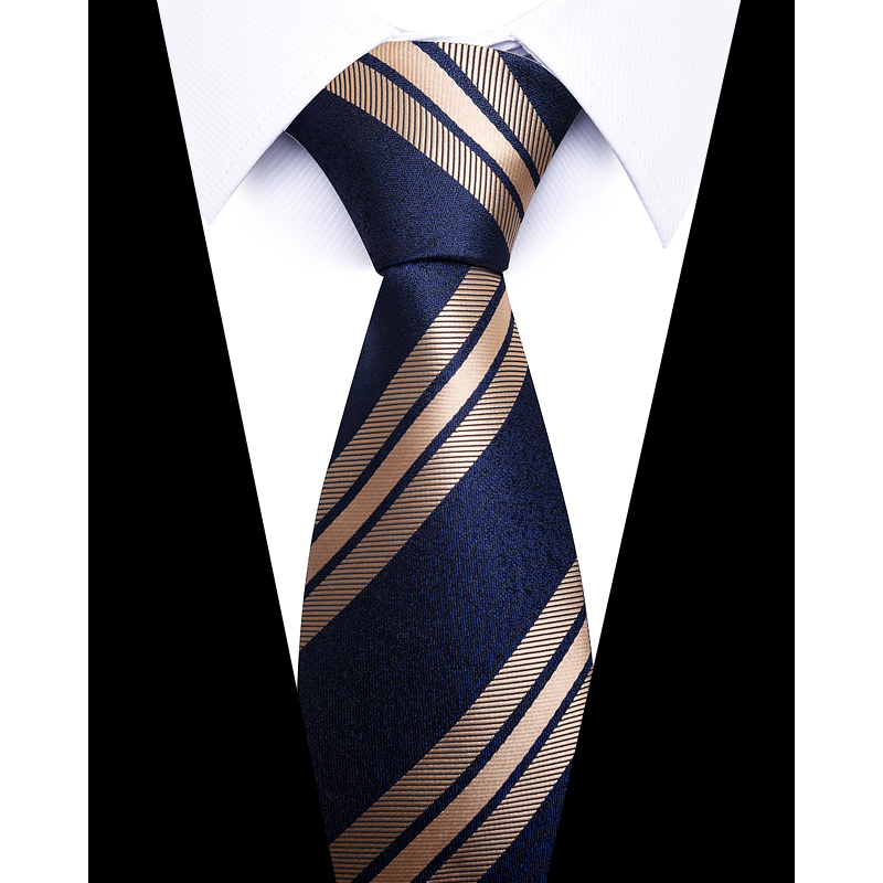 100% Silk Brand 8 cm Tie Men N - Silk Tie Striped 评论和价格