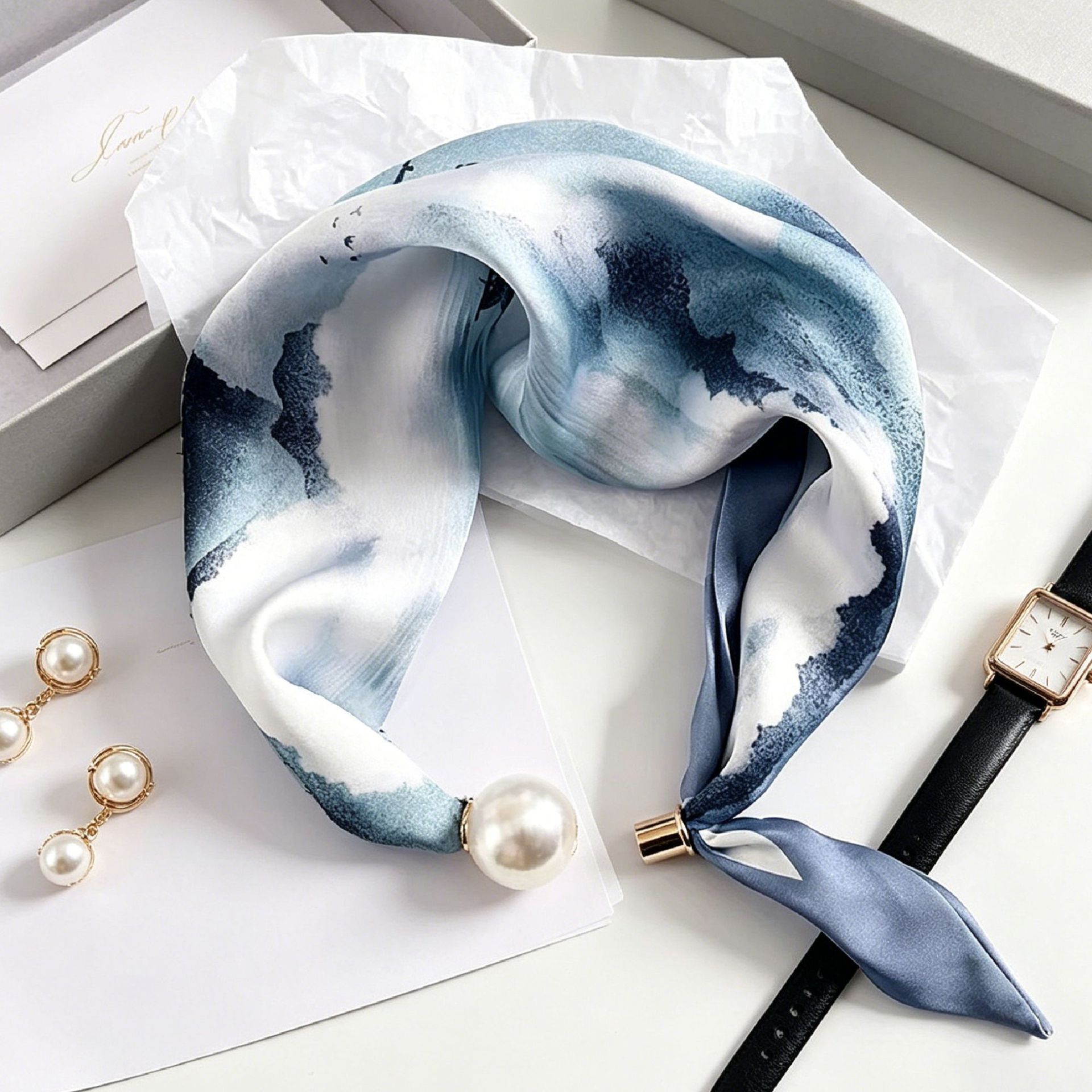 New Paisley Prints Pearl Tail  - Face Scarf Mask 评论和价格