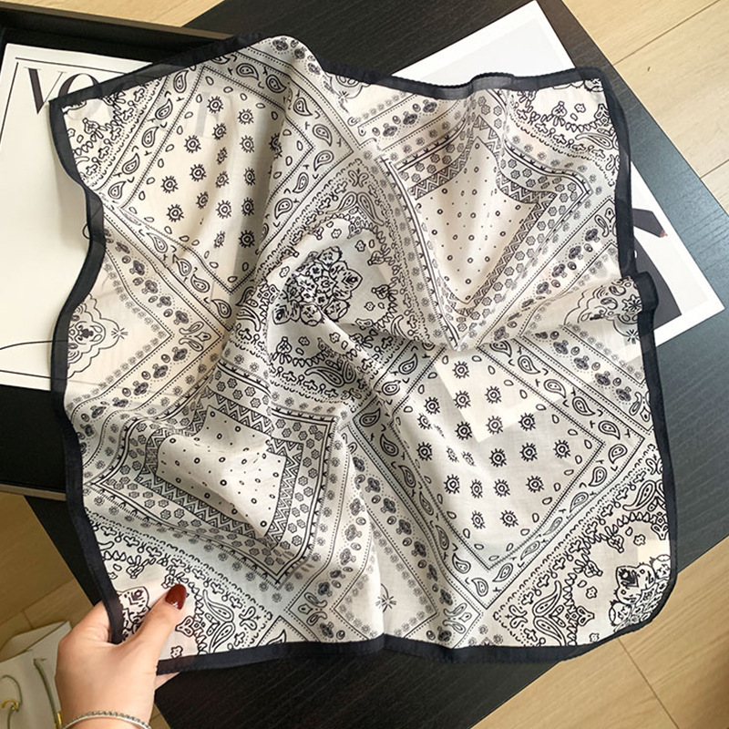 70% cotton 30% silk Scarf Wome - Bandana Cotton 评论和价格