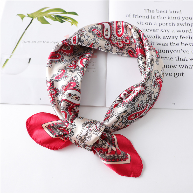 60cm Luxury Square Silk Scarf  - Scarf Silk Square 评论和价格