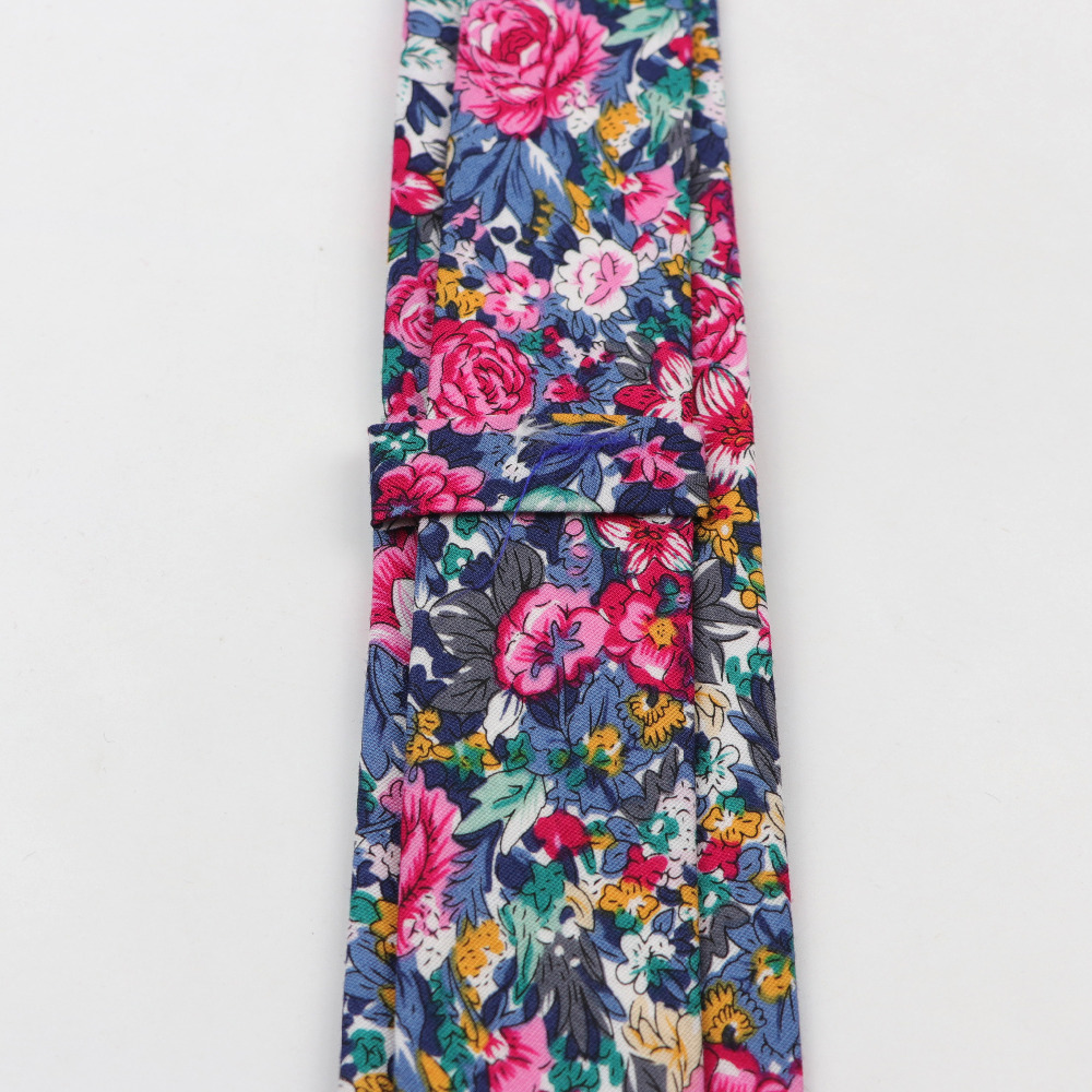 Cotton Flower Tie Men's Colour - Skinny Tie Men 评论和价格