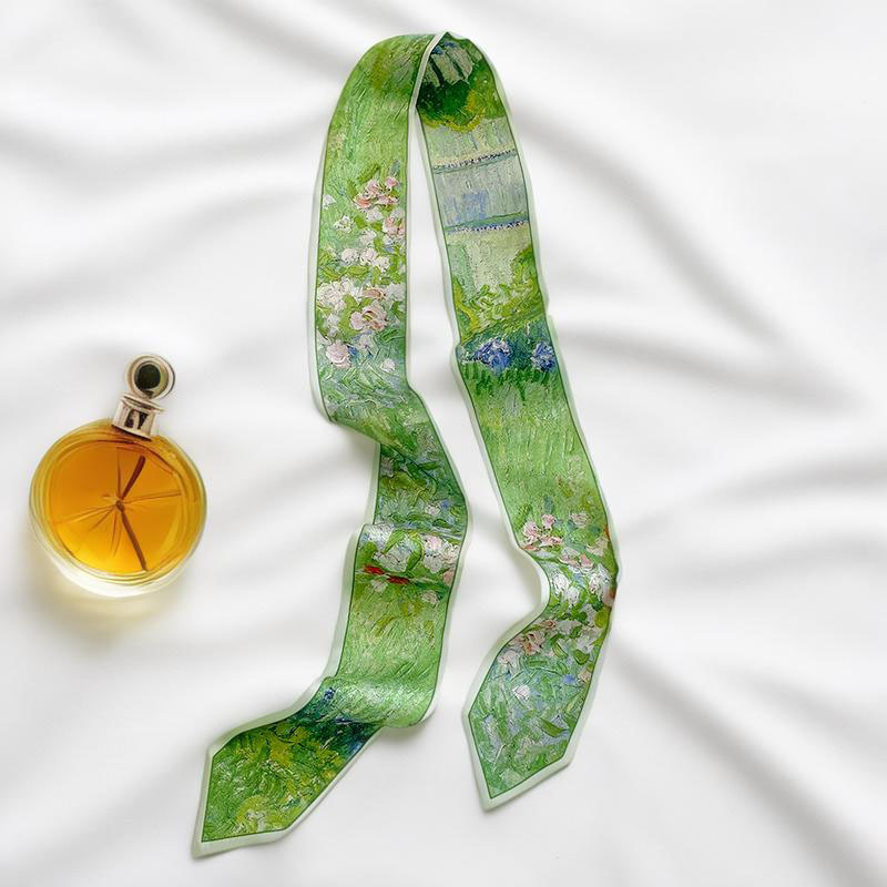 Prints Long Hairband Skinny Ne - Head Wrap Turban 评论和价格