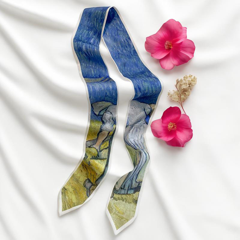 Prints Long Hairband Skinny Ne - Head Wrap Turban 评论和价格