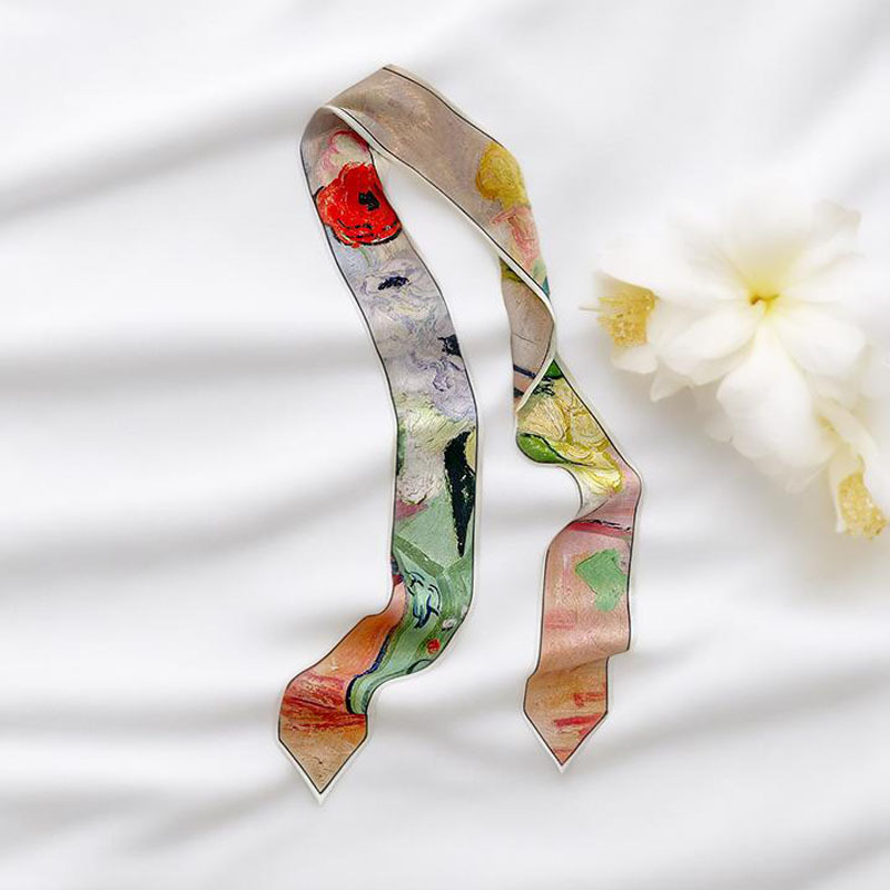 Prints Long Hairband Skinny Ne - Head Wrap Turban 评论和价格