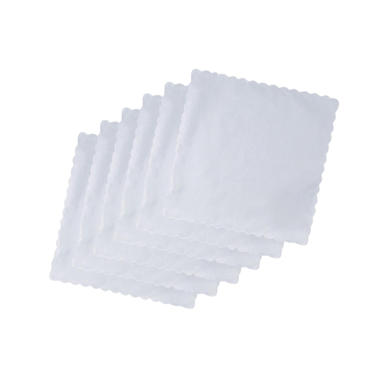 6 Pieces Cotton Handkerchiefs  - Handkerchief Cotton Men 评论和价格